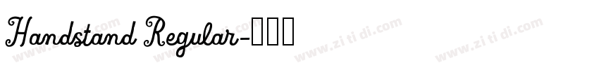 Handstand Regular字体转换